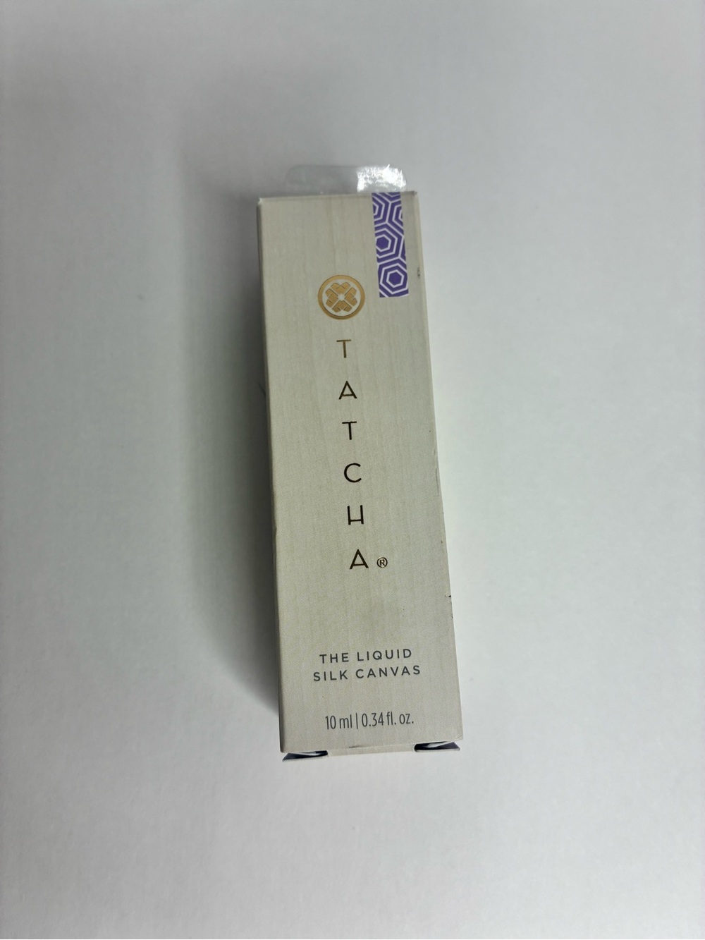 TATCHA Liquid Silk Canvas Primer – White with Purple Accent